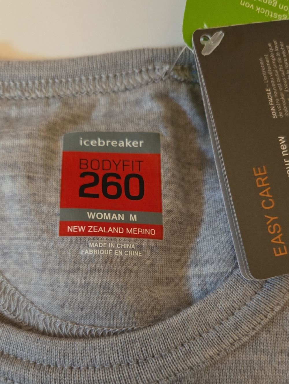 Icebreaker Women's 260 Crew Neck Merino Shirt - Light Gray - Picture 2 of 4